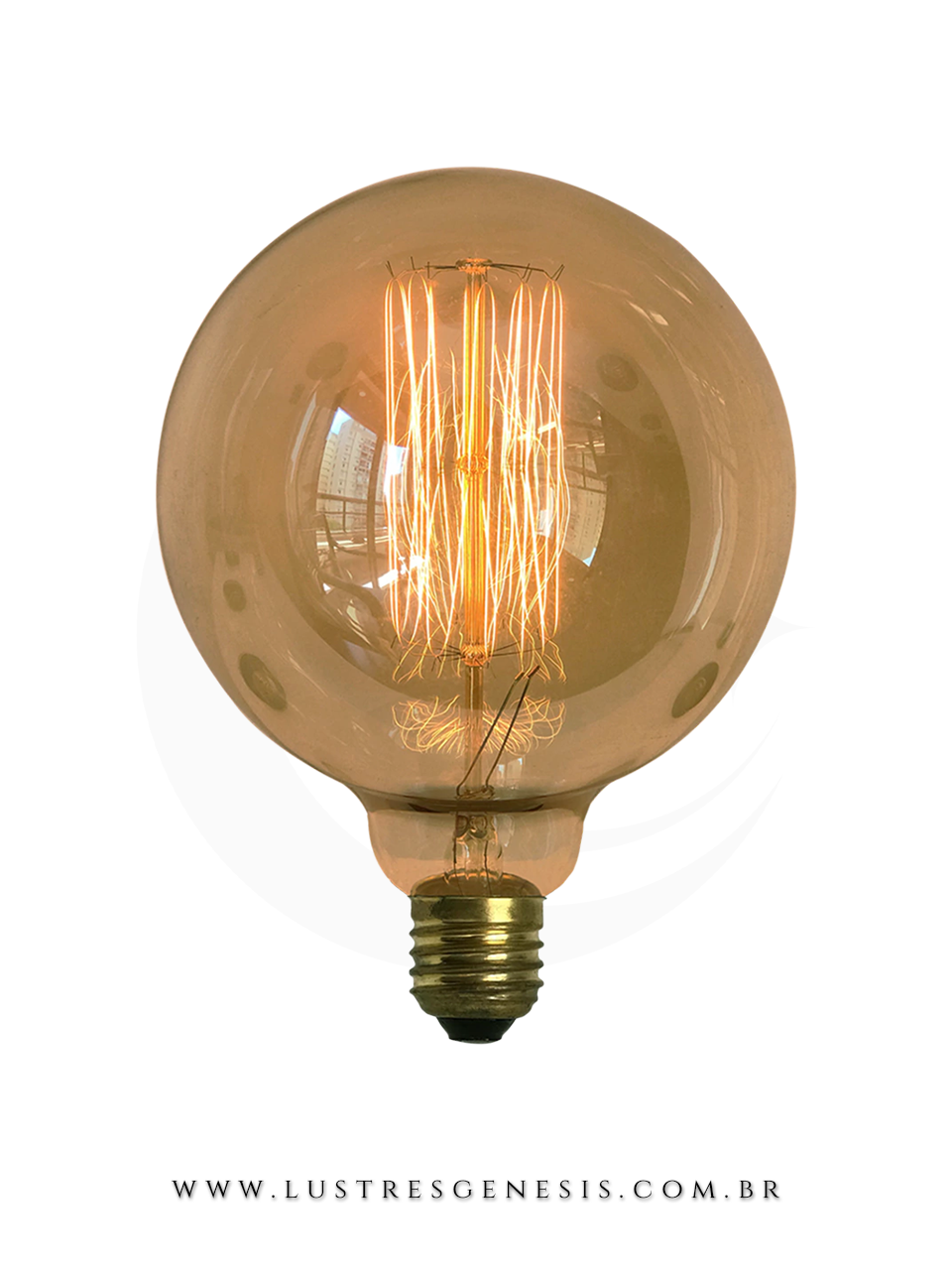 Lâmpada de Filamento de Carbono G125 40W Squirrel Cage Lustres Gênesis loja online de Lustres e Iluminação Decorativa